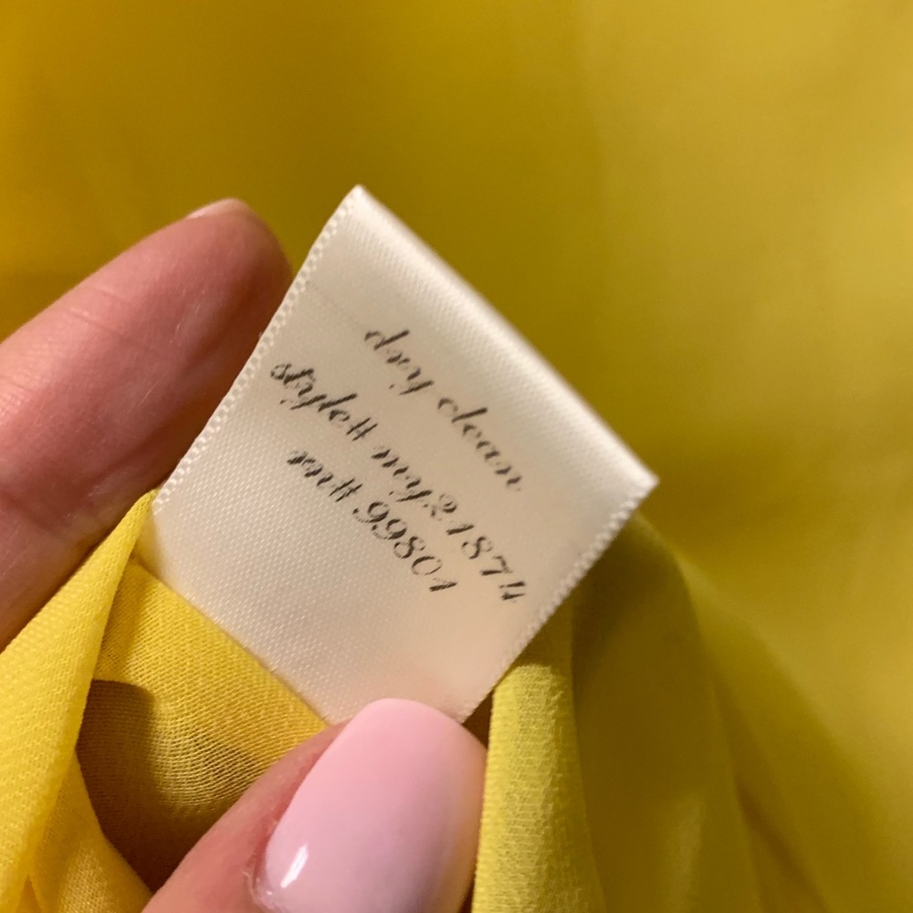 Yellow Sheer Top - Picture 7 of 7